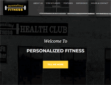 Tablet Screenshot of mypersonalizedfitness.com